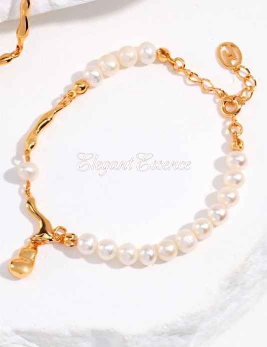 S925 silver, natural pearl necklace.