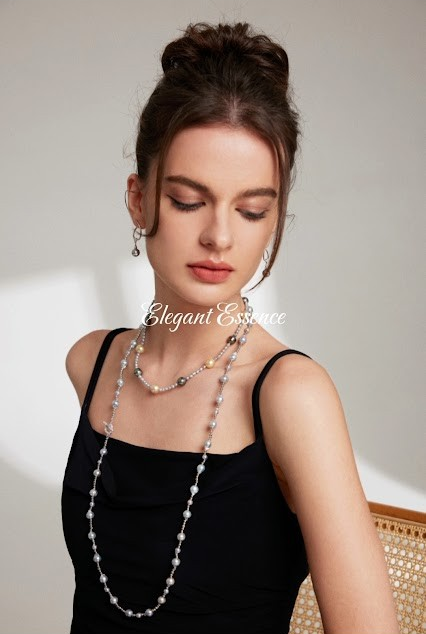 S925 sterling silver Akoya seawater pearl necklace