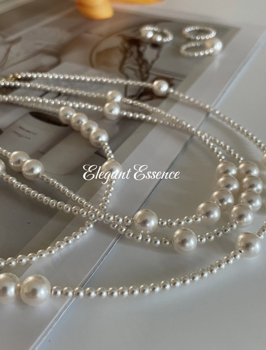 Swarovski mixed pearl necklace