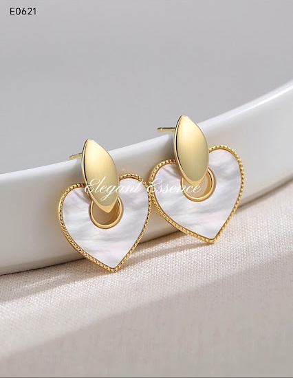 925 silver shell earrings